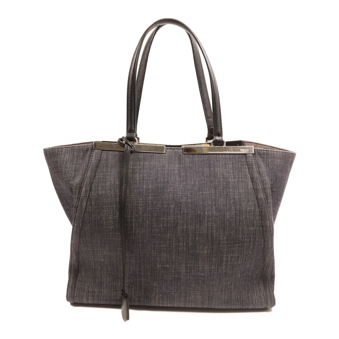 FENDI Blue Canvas Tote Bag 8BH272-N3G Made in Italy (1 of 14)