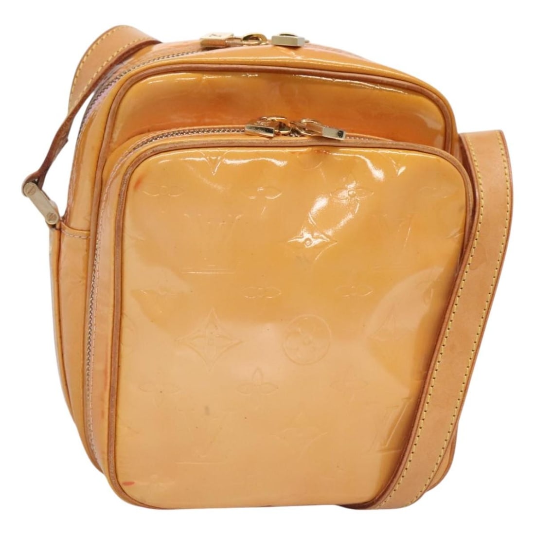 LOUIS VUITTON Monogram Vernis Wooster Shoulder Bag Marshmallow Pink M91037 Auth (1 of 18)