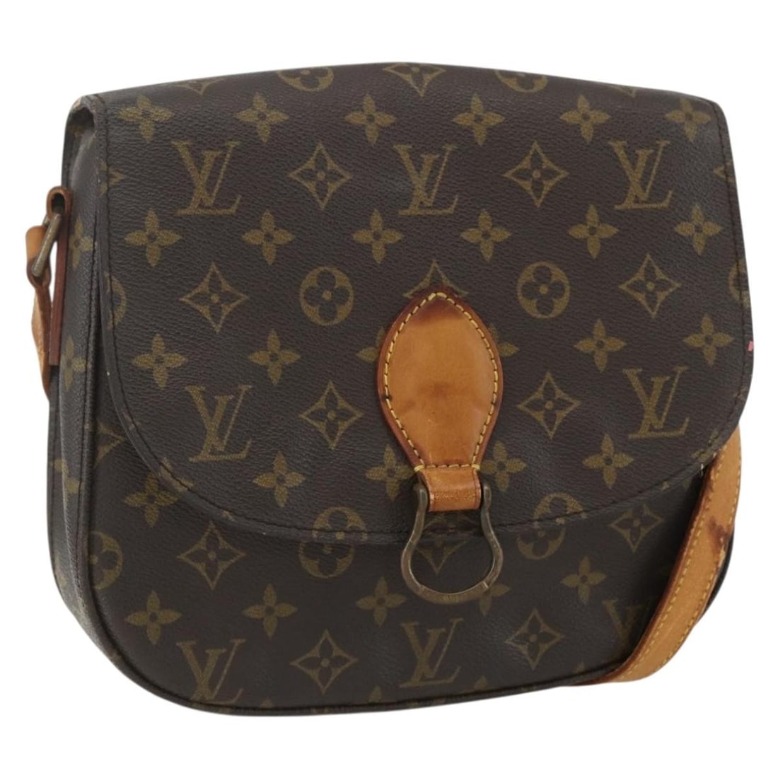 LOUIS VUITTON Monogram Saint Cloud GM Shoulder Bag M51242 Auth (1 of 18)
