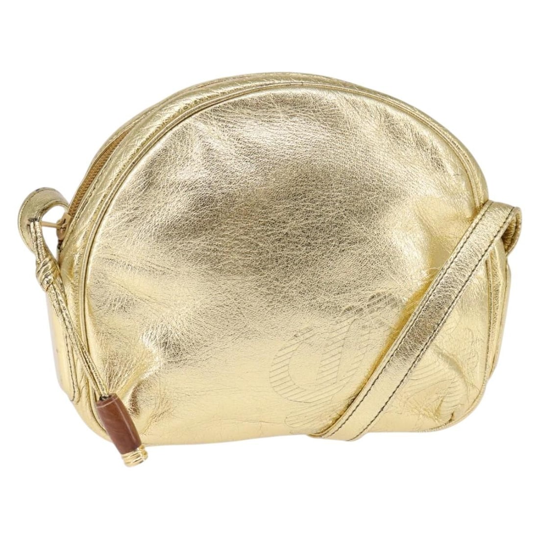 LOEWE Gold Leather Anagram Shoulder Bag with Accessories (1 of 18)