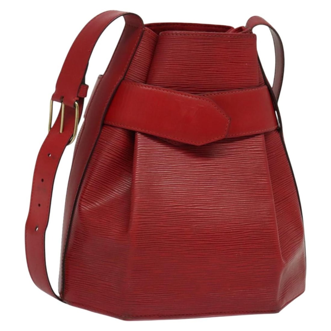 LOUIS VUITTON Epi Sac Depaule PM Red Shoulder Bag M80207 Auth: LOUIS VUITTON Epi Sac Depaule PM Red Shoulder Bag M80207 Auth Introducing the LOUIS VUITTON Epi Sac Depaule PM Shoulder Bag in striking red. Crafted from durable Epi leather, this stylish shoulder bag