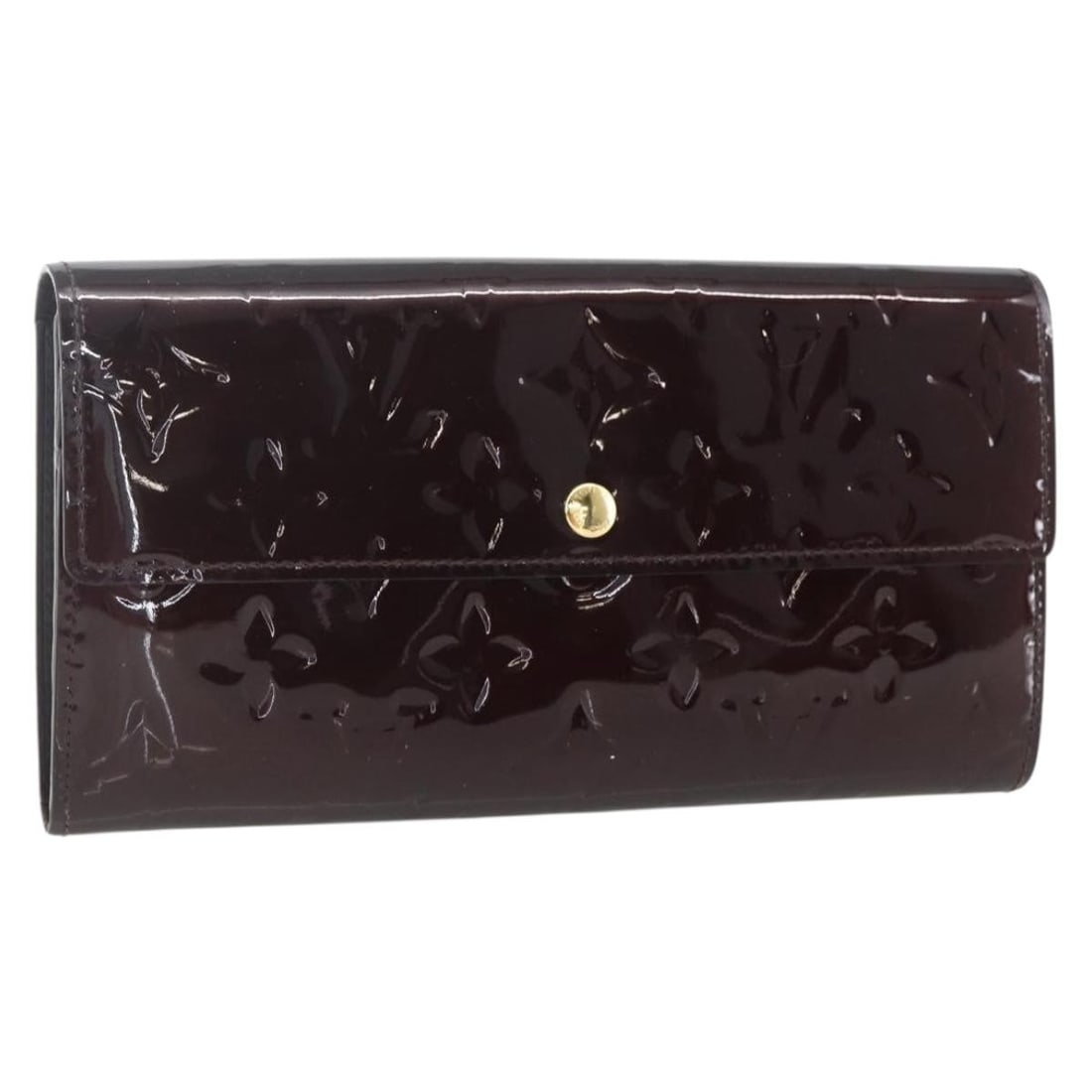 Vernis Amarante Patent Leather Sarah Long Wallet by Louis Vuitton M93524 (1 of 18)