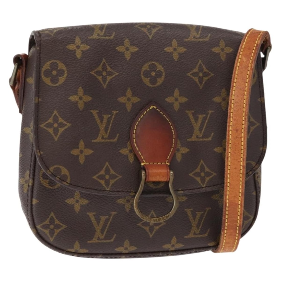 LOUIS VUITTON Monogram Saint Cloud MM Shoulder Bag M51243 Authentic Germany (1 of 18)