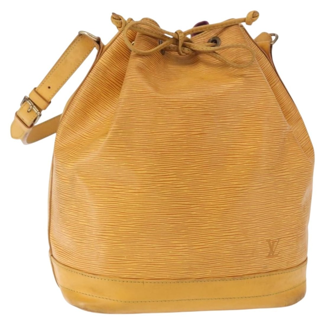 LOUIS VUITTON Epi Noe Shoulder Bag Tassili Yellow M44009 Authentic: LOUIS VUITTON Epi Noe Shoulder Bag Tassili Yellow M44009 Authentic This Louis Vuitton Epi Noe Shoulder Bag in a vibrant Tassili Yellow is crafted from durable Epi leather, showcasing a stylish and pra