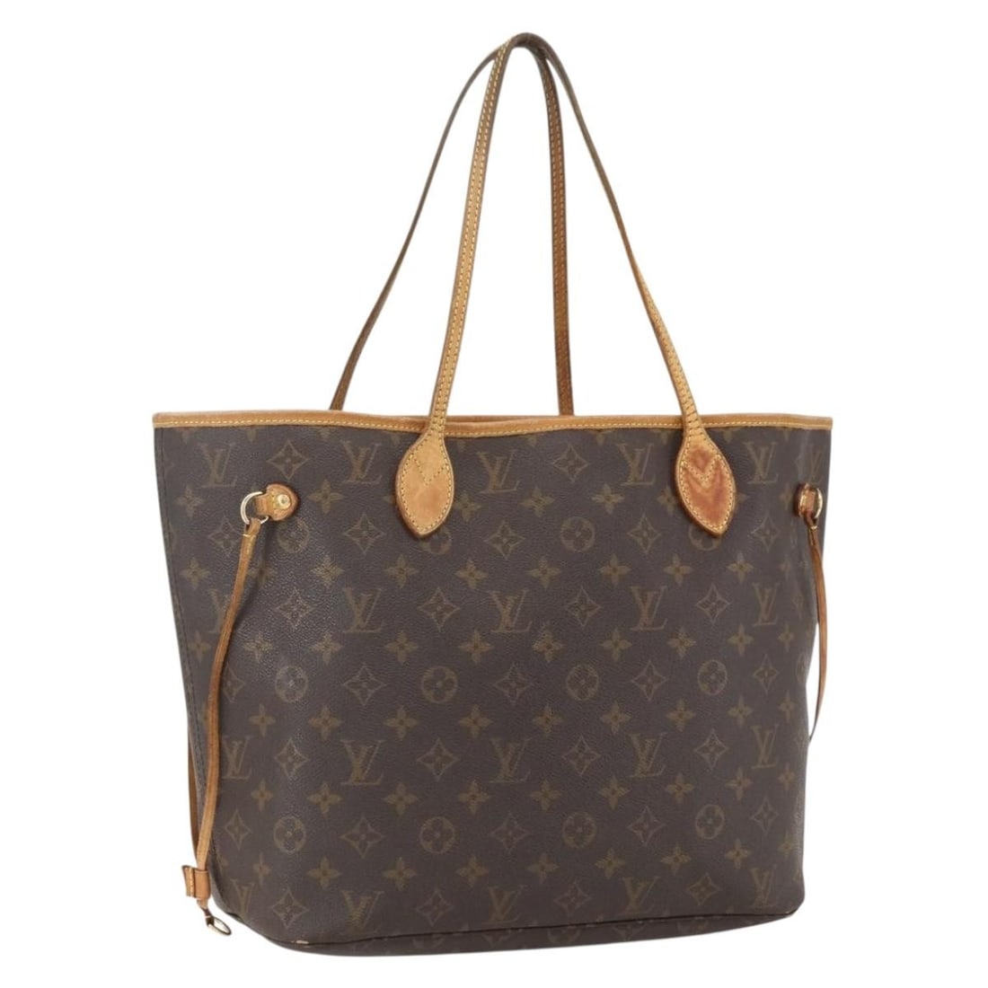 Louis Vuitton Neverfull MM Monogram Canvas Tote Bag M40156 France: Louis Vuitton Neverfull MM Monogram Canvas Tote Bag M40156 France This Louis Vuitton Neverfull MM Tote Bag, model M40156, is crafted from signature monogram canvas and was made in France. The bag feat