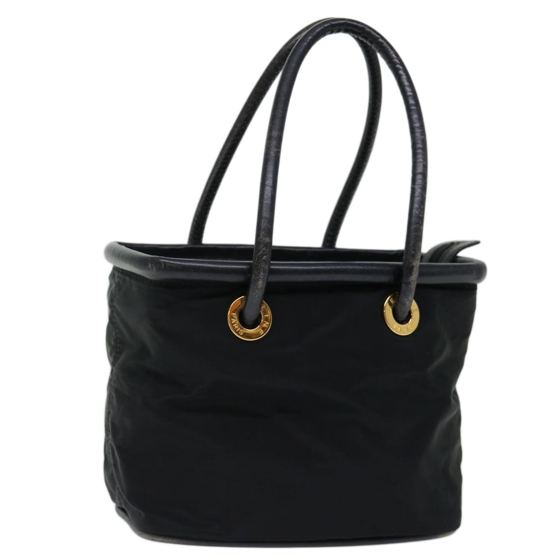 CELINE Black Nylon Hand Bag Auth Made in Italy (1 of 18)