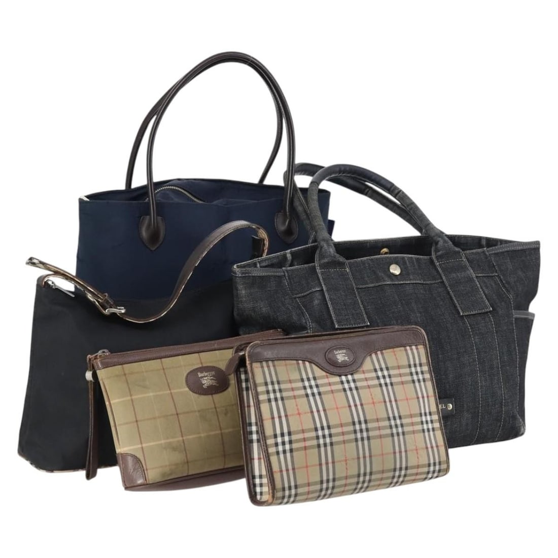 Burberry Nova Check Blue Label Canvas Hand Bag Beige Gray Blue Authentic: Burberry Nova Check Blue Label Canvas Hand Bag Beige Gray Blue Authentic This Burberry Nova Check Blue Label Handbag showcases a sophisticated blend of beige, gray, and blue canvas, perfect for stylis