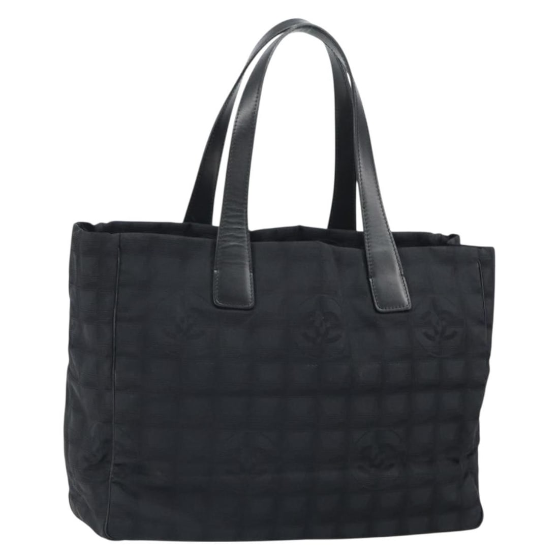 Chanel Black Gold New Travel Line Nylon Handbag France (1 of 18)