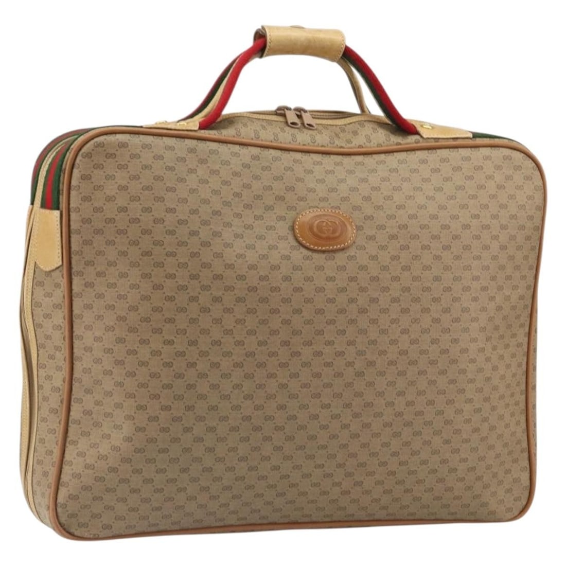 Gucci Boston Bag Micro GG Supreme Web Beige PVC Model 002 58 4422: Gucci Boston Bag Micro GG Supreme Web Beige PVC Model 002 58 4422 This is a Gucci Boston Bag from the Micro GG Supreme Web Sherry Line, crafted from beige PVC leather with Micro Small GG canvas accent