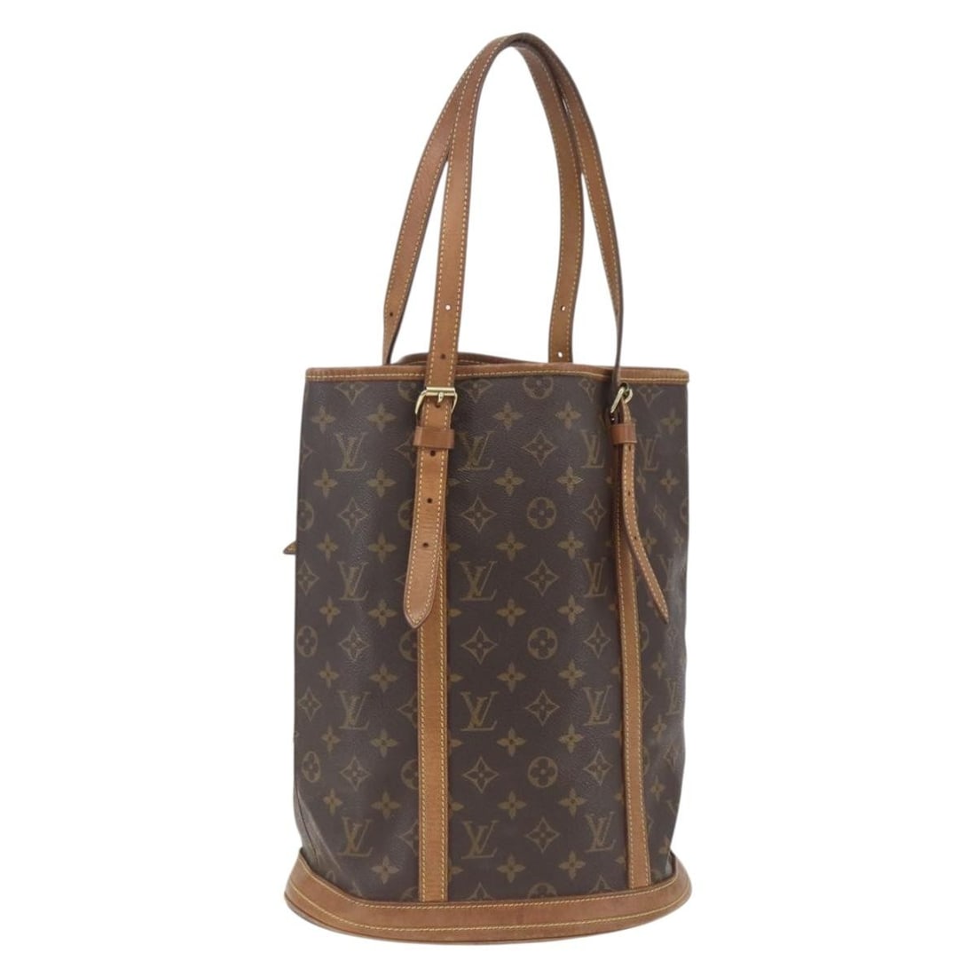 Louis Vuitton Monogram Canvas Bucket GM Shoulder Bag M42236: Louis Vuitton Monogram Canvas Bucket GM Shoulder Bag M42236 This is a Louis Vuitton Monogram Bucket GM Shoulder Bag, model M42236. Crafted from the signature Monogram Canvas, this shoulder bag feature