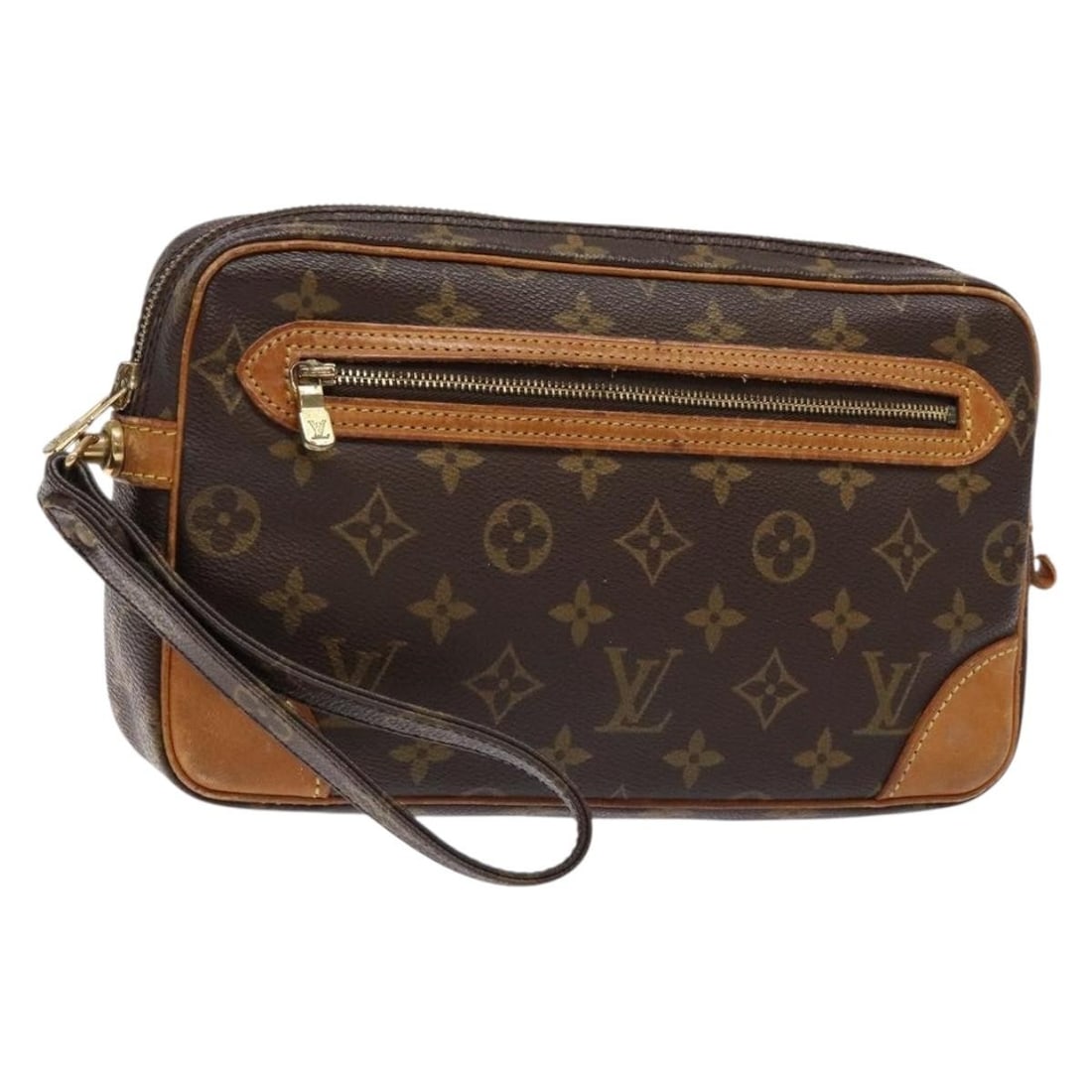 LOUIS VUITTON Monogram Marly Dragonne GM Clutch Bag M51825 Auth France (1 of 18)