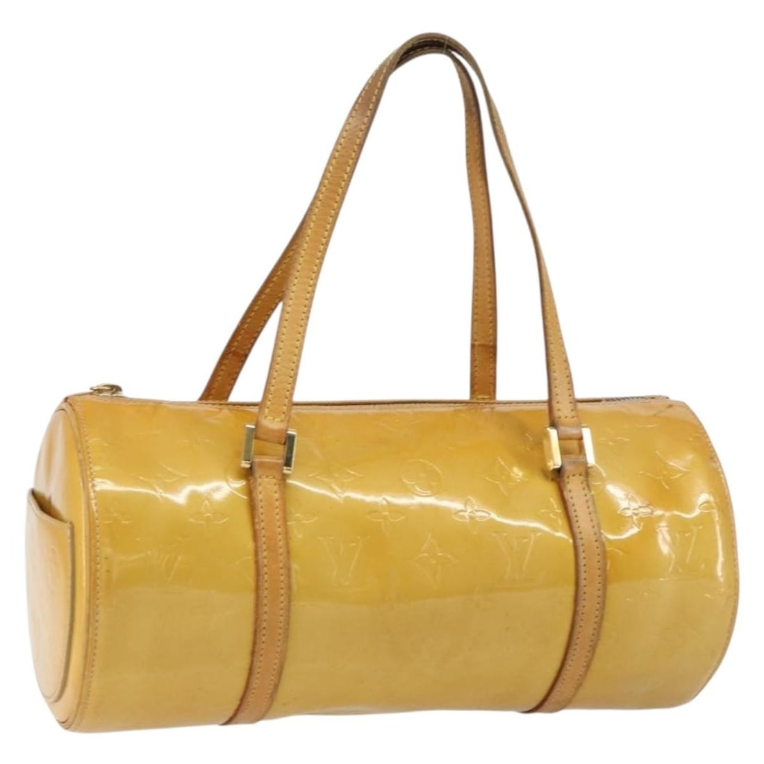 LOUIS VUITTON Monogram Vernis Bedford Hand Bag Beige M91006 Auth (1 of 18)