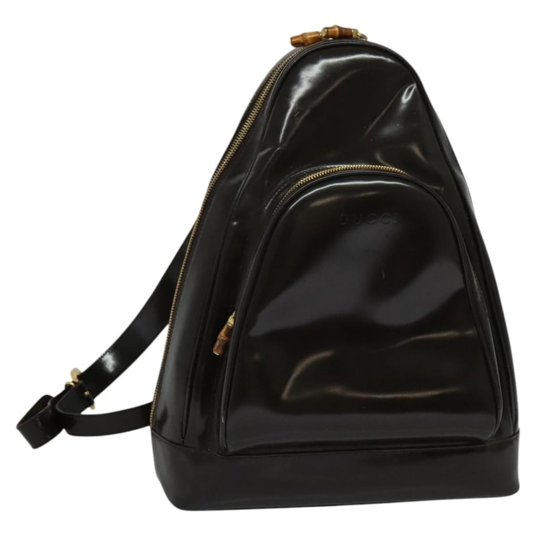 GUCCI Brown Gold Patent Leather Shoulder Bag 003 3444 0027 Auth: GUCCI Brown Gold Patent Leather Shoulder Bag 003 3444 0027 Auth This GUCCI shoulder bag showcases a stylish blend of brown and gold patent leather, making it a sophisticated accessory for any occasion