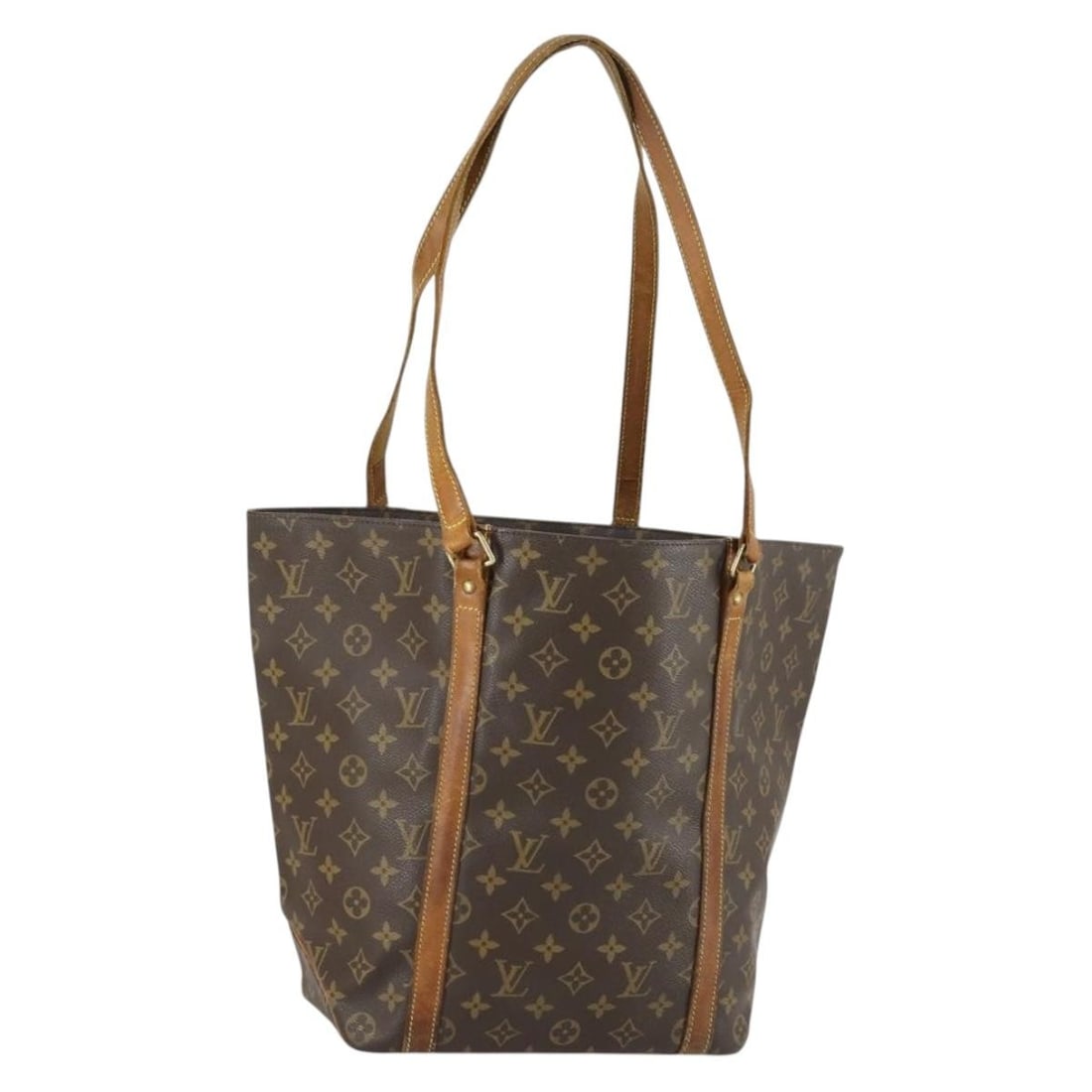 Monogram Canvas Sac Shopping Tote Louis Vuitton M51108 Shoulder Bag: Monogram Canvas Sac Shopping Tote Louis Vuitton M51108 Shoulder Bag This Louis Vuitton Monogram Sac Shopping Tote Bag, model M51108, features the signature monogram canvas exterior with leather trim a