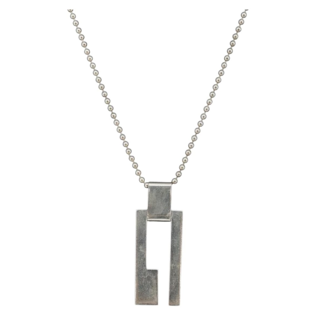 GUCCI Silver Necklace Ag925 Authentic 44cm Italy (1 of 14)