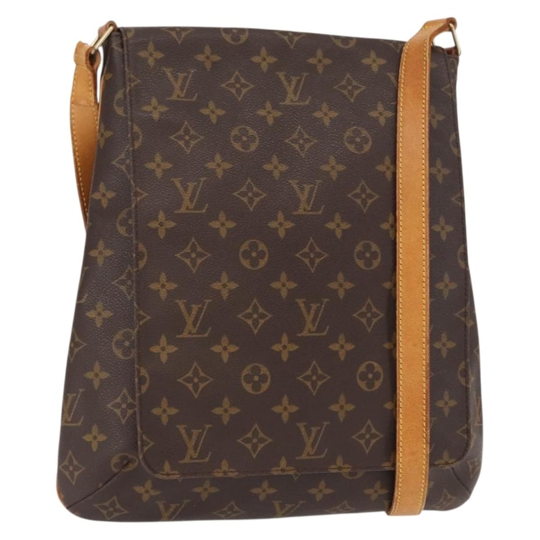 Louis Vuitton Musette Monogram Canvas Shoulder Bag M51256 France: Louis Vuitton Musette Monogram Canvas Shoulder Bag M51256 France This Louis Vuitton Monogram Musette shoulder bag is crafted from signature monogram canvas with a monogram pattern. The bag features an