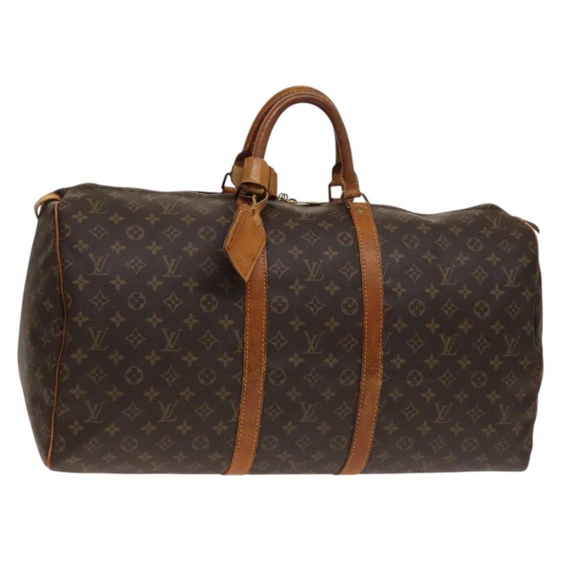 LOUIS VUITTON Monogram Keepall 55 Boston Bag M41424 Authentic: LOUIS VUITTON Monogram Keepall 55 Boston Bag M41424 Authentic The LOUIS VUITTON Monogram Keepall 55 Boston Bag is an iconic travel accessory crafted from durable Monogram Canvas. This spacious bag fea