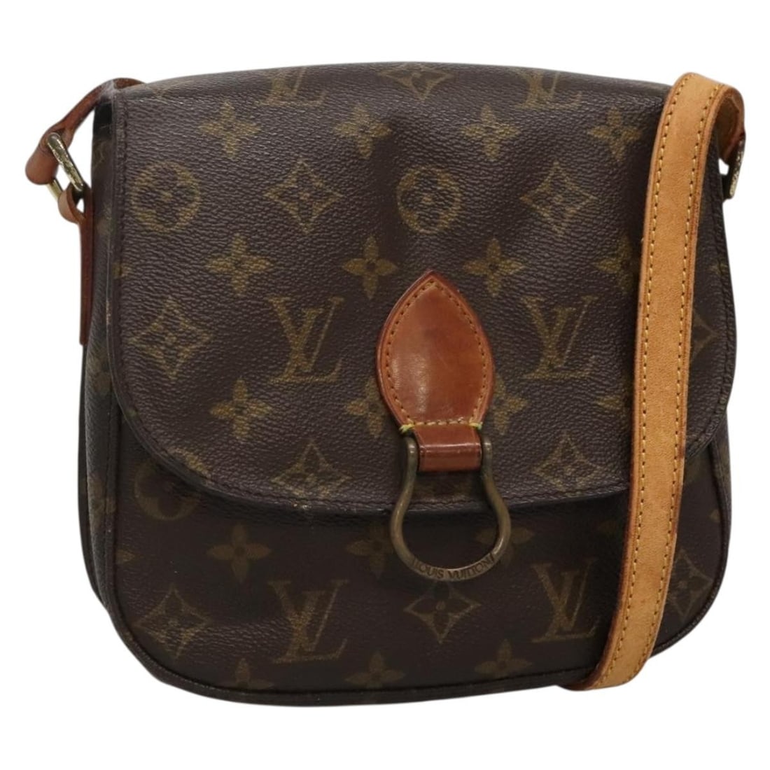 LOUIS VUITTON Monogram Saint Cloud MM Shoulder Bag M51243 France: LOUIS VUITTON Monogram Saint Cloud MM Shoulder Bag M51243 France This authentic LOUIS VUITTON Monogram Saint Cloud MM Shoulder Bag combines luxury with practicality. Crafted from high-quality Monogram