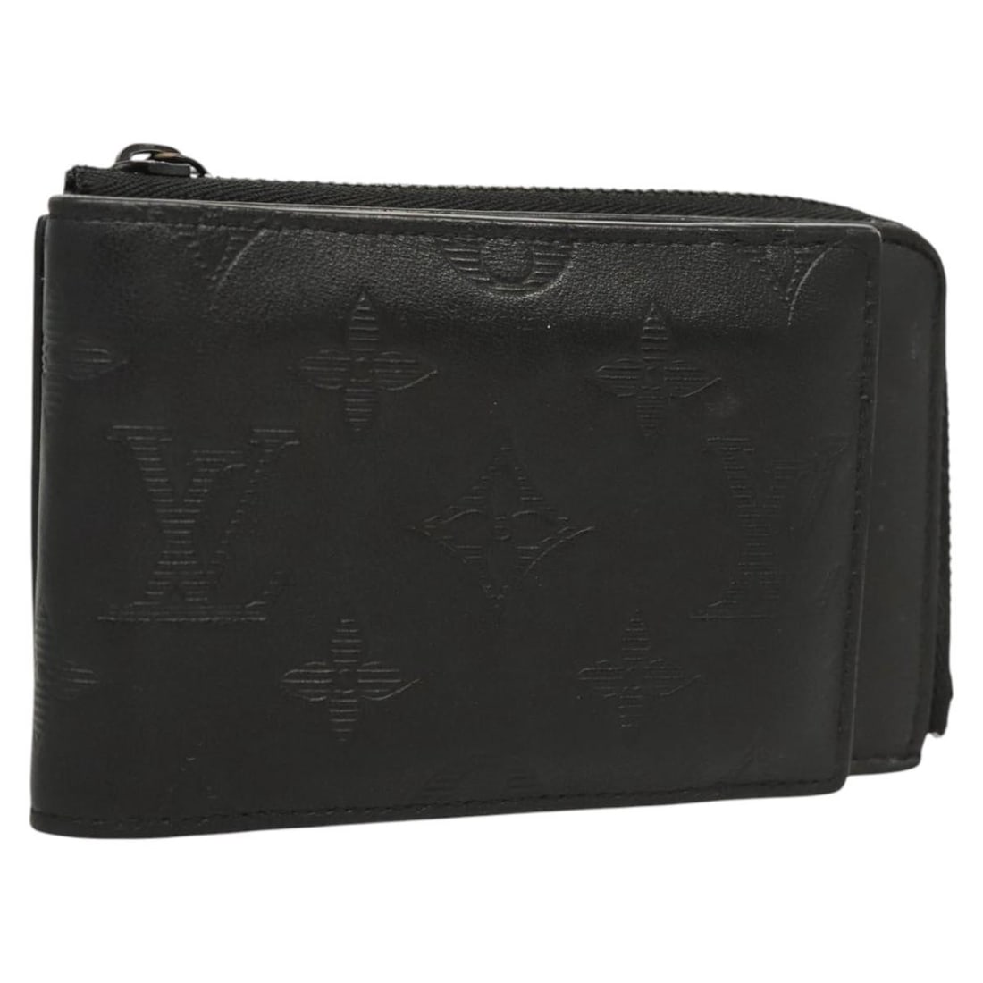 LOUIS VUITTON Monogram Shadow Hybrid Wallet Black M81526 Italy Auth (1 of 16)