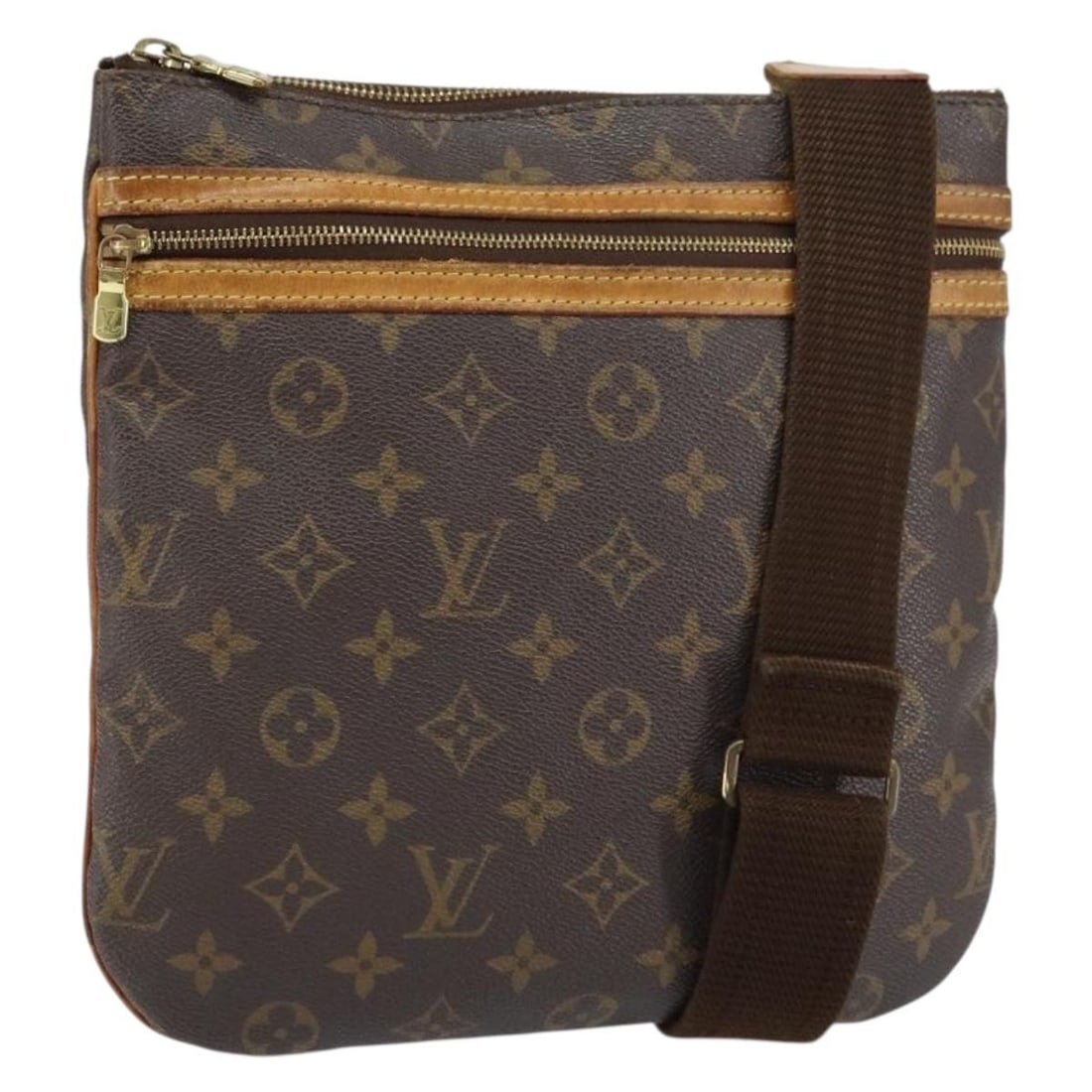 Louis Vuitton Bosphore Monogram Canvas Shoulder Bag M40044 France: Louis Vuitton Bosphore Monogram Canvas Shoulder Bag M40044 France This Louis Vuitton Monogram Pochette Bosphore Shoulder Bag features the iconic Monogram Canvas exterior in a classic monogram color. D