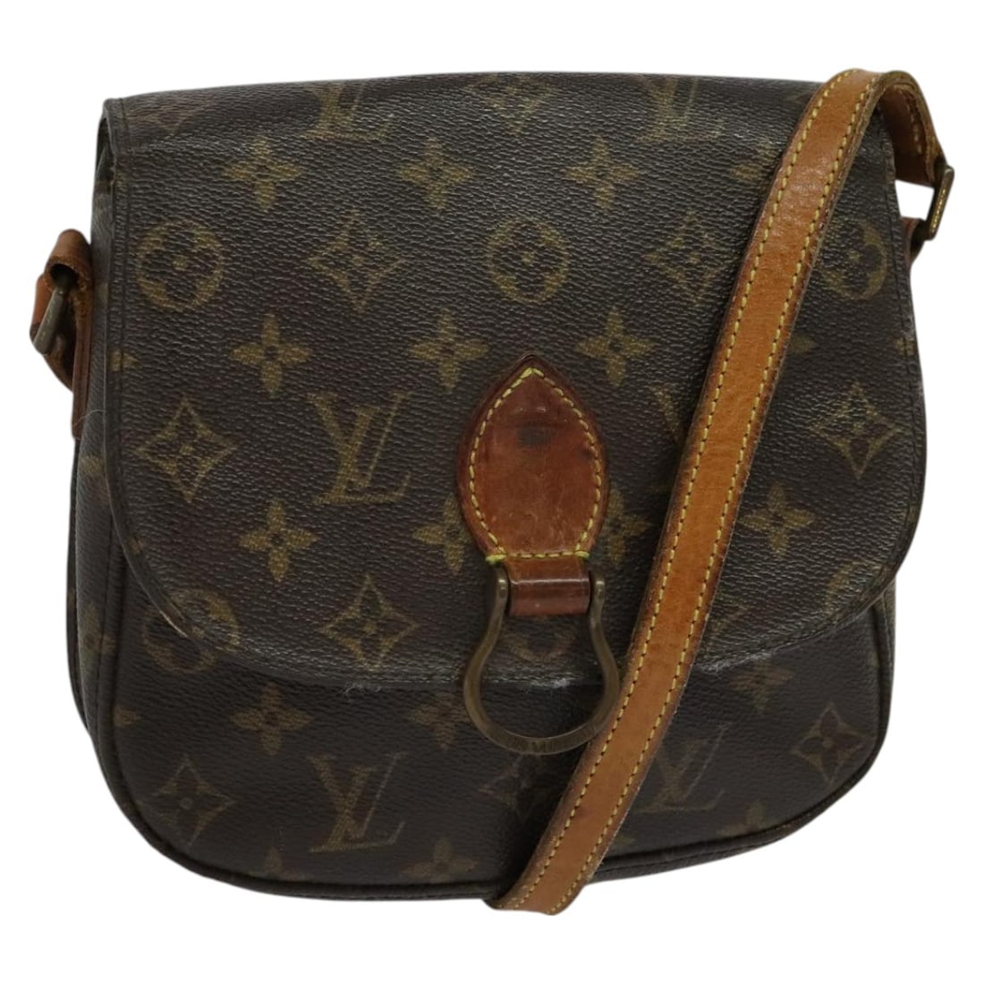 Saint Cloud MM Shoulder Purse Monogram Canvas by Louis Vuitton M51243: Saint Cloud MM Shoulder Purse Monogram Canvas by Louis Vuitton M51243 This is a Louis Vuitton Monogram Saint Cloud MM Shoulder Bag crafted from signature monogram canvas. The bag features an adjustabl