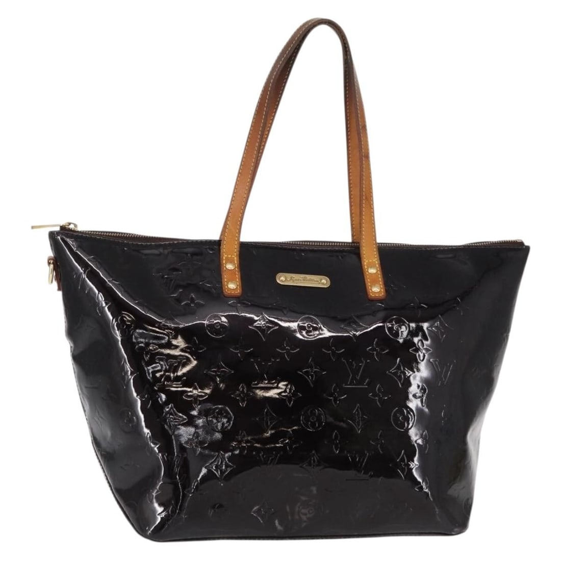 LOUIS VUITTON Amarante Monogram Vernis Bellevue GM Tote Bag M93589 Auth (1 of 18)