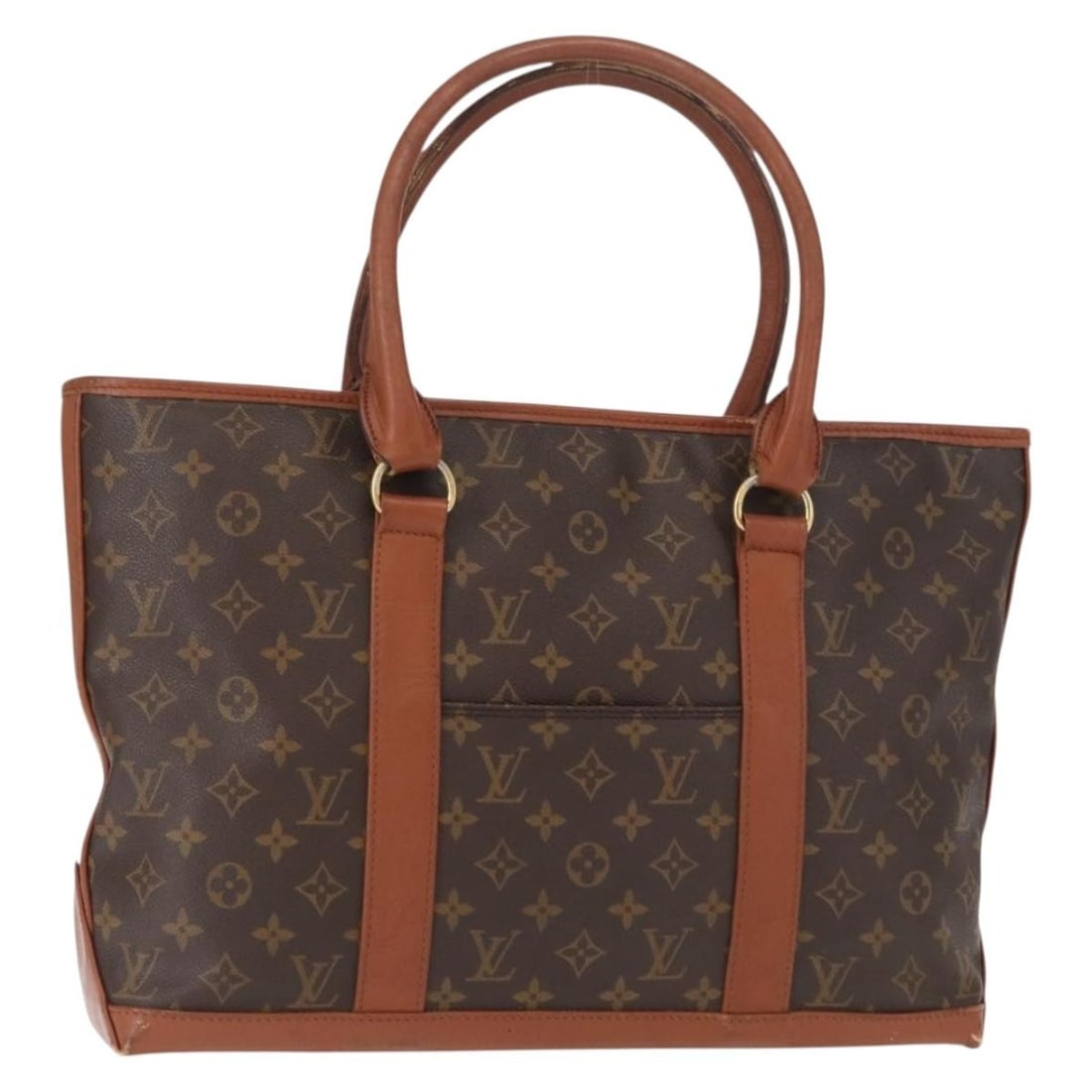 LOUIS VUITTON Monogram Sac Weekend PM Hand Bag M42425 Authentic: LOUIS VUITTON Monogram Sac Weekend PM Hand Bag M42425 Authentic This authentic Louis Vuitton Monogram Sac Weekend PM Hand Bag (Model: M42425) is a stylish and versatile accessory, perfect for weekend