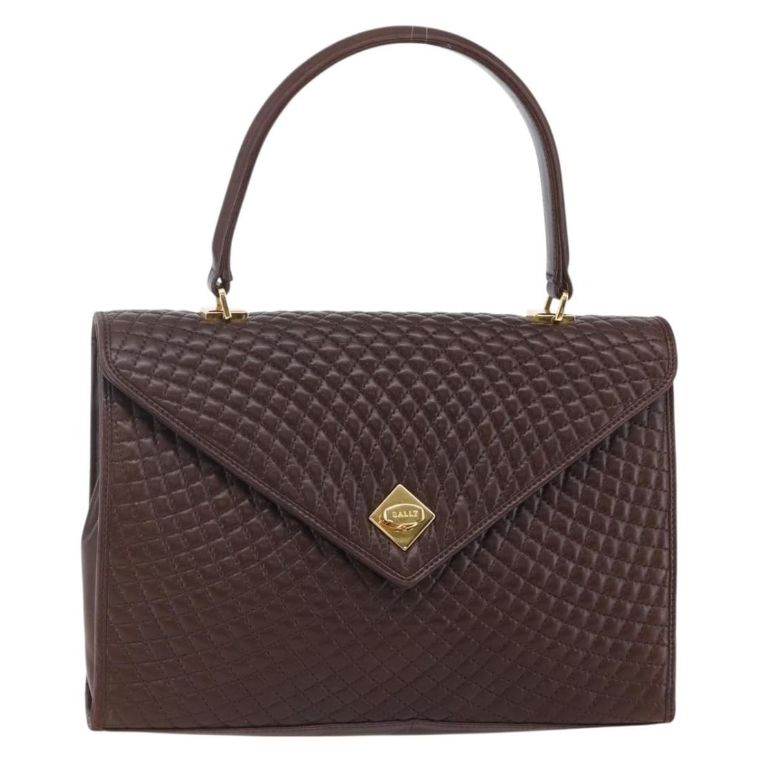 Authentic BALLY Brown Leather Hand Bag Italy BA6842 (1 of 18)