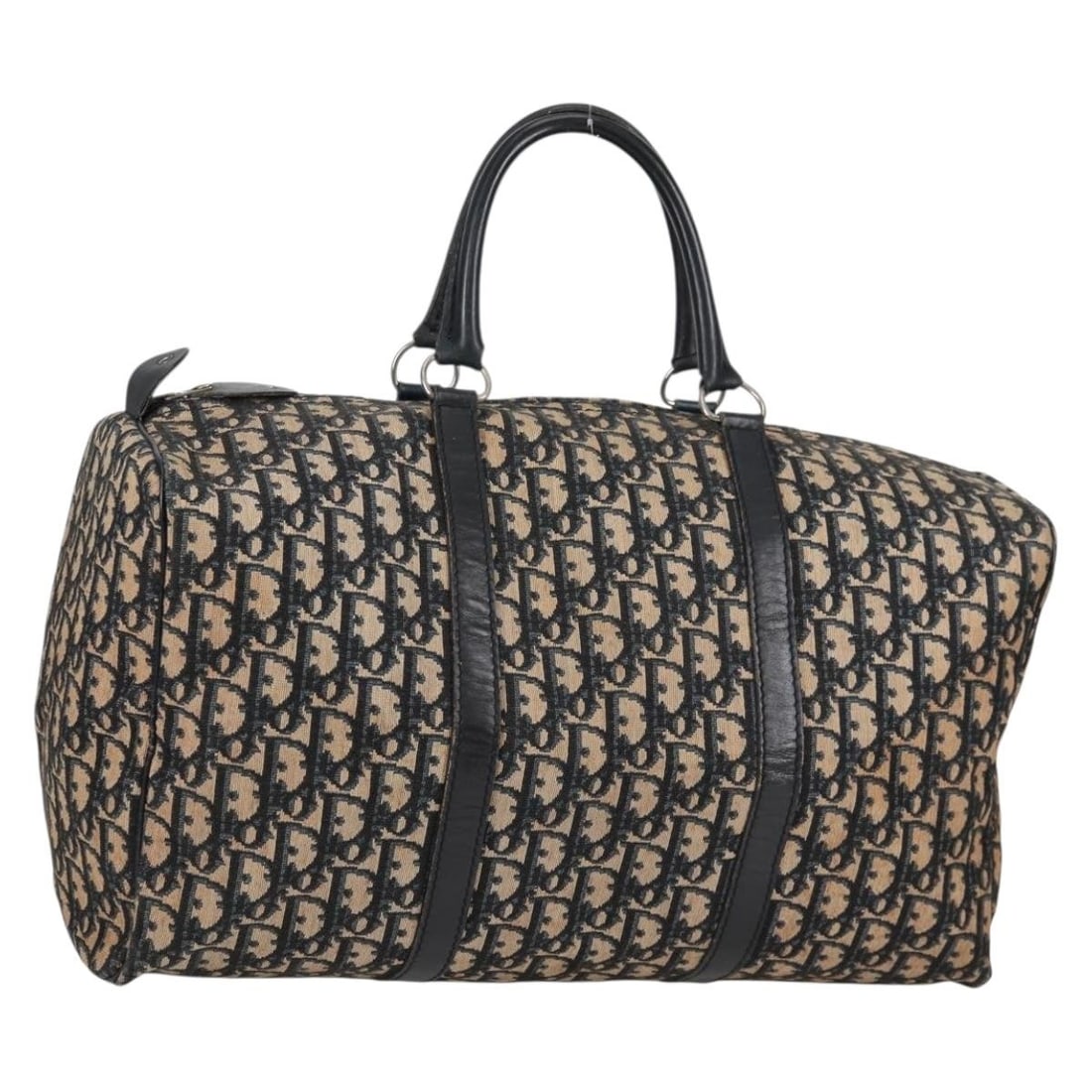 Christian Dior Navy Silver Trotter Canvas Boston Bag Auth: Christian Dior Navy Silver Trotter Canvas Boston Bag Auth Introducing the Christian Dior Trotter Canvas Boston Bag, a stylish accessory that combines luxury and practicality. Crafted from durable Trot