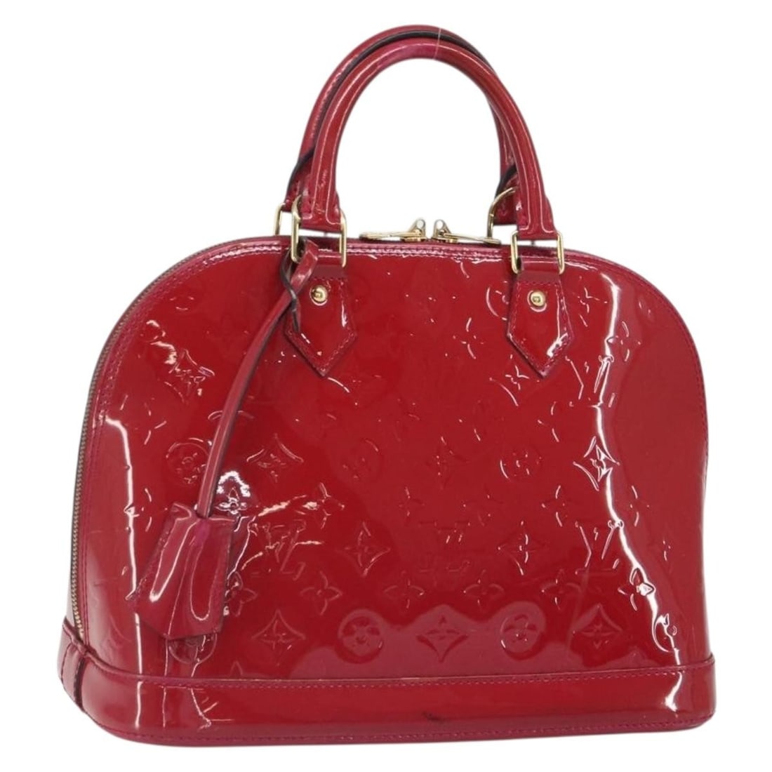 Louis Vuitton Alma PM Rose Andian Patent Leather Monogram Handbag M91770 (1 of 18)