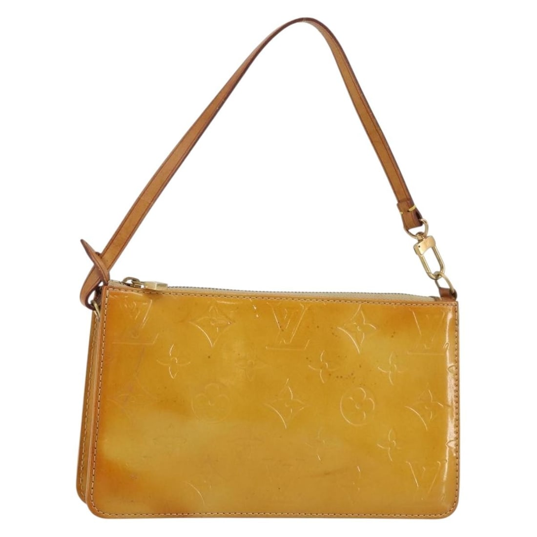 Louis Vuitton Monogram Vernis Lexington Beige Pouch M91010 Auth: Louis Vuitton Monogram Vernis Lexington Beige Pouch M91010 Auth Introducing the LOUIS VUITTON Monogram Vernis Lexington Pouch in a stylish beige hue. This elegant accessory pouch is crafted from high-