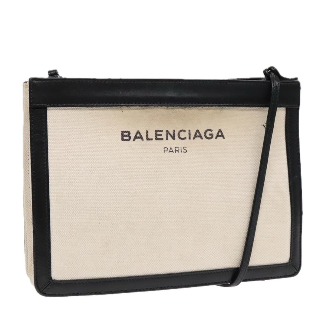 BALENCIAGA Canvas Shoulder Bag Silver White 339937 Made in Italy: BALENCIAGA Canvas Shoulder Bag Silver White 339937 Made in Italy This Balenciaga shoulder bag is crafted from durable canvas, featuring a striking silver and white color combination. With dimensions o