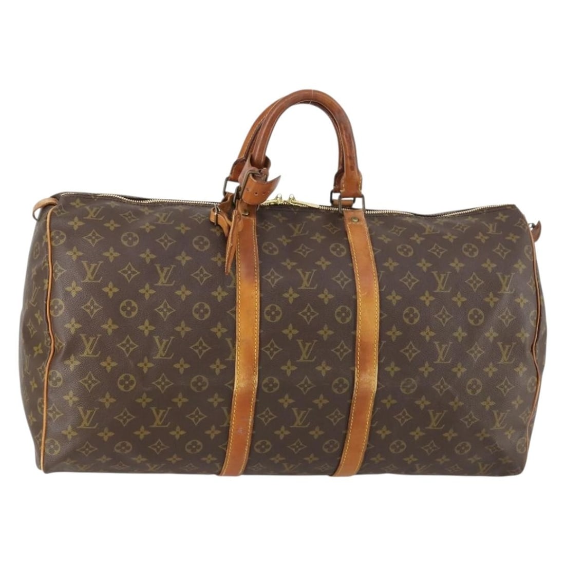 LOUIS VUITTON Monogram Keepall 55 Boston Bag Vintage M41424 Auth France: LOUIS VUITTON Monogram Keepall 55 Boston Bag Vintage M41424 Auth France Experience the timeless elegance of the LOUIS VUITTON Monogram Keepall 55 Boston Bag, a classic travel companion crafted from du