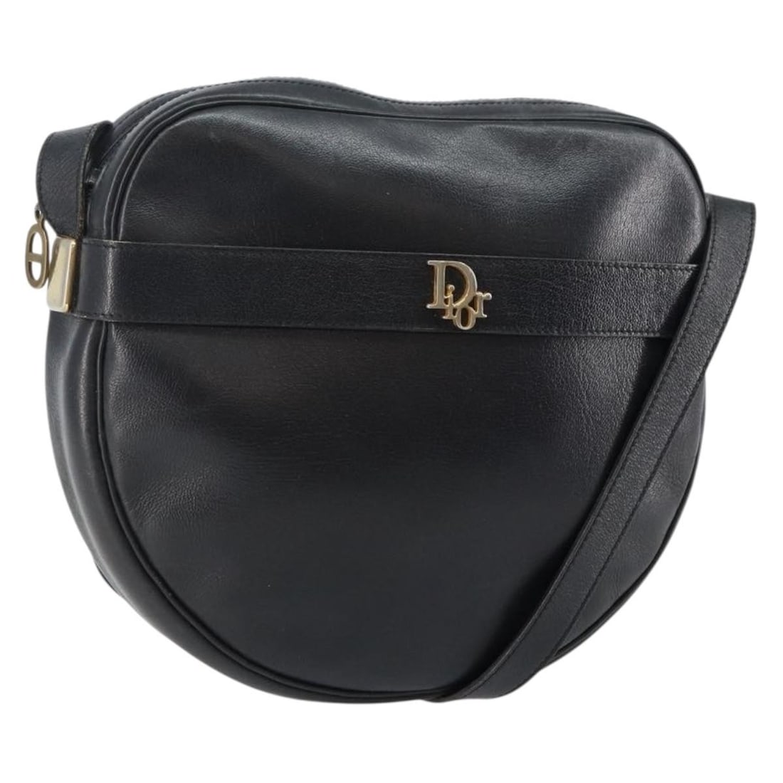 Christian Dior Navy Gold Leather Shoulder Bag Authentic BA6082: Christian Dior Navy Gold Leather Shoulder Bag Authentic BA6082 This elegant Christian Dior shoulder bag features a classic design crafted from high-quality leather in a striking navy and gold color co