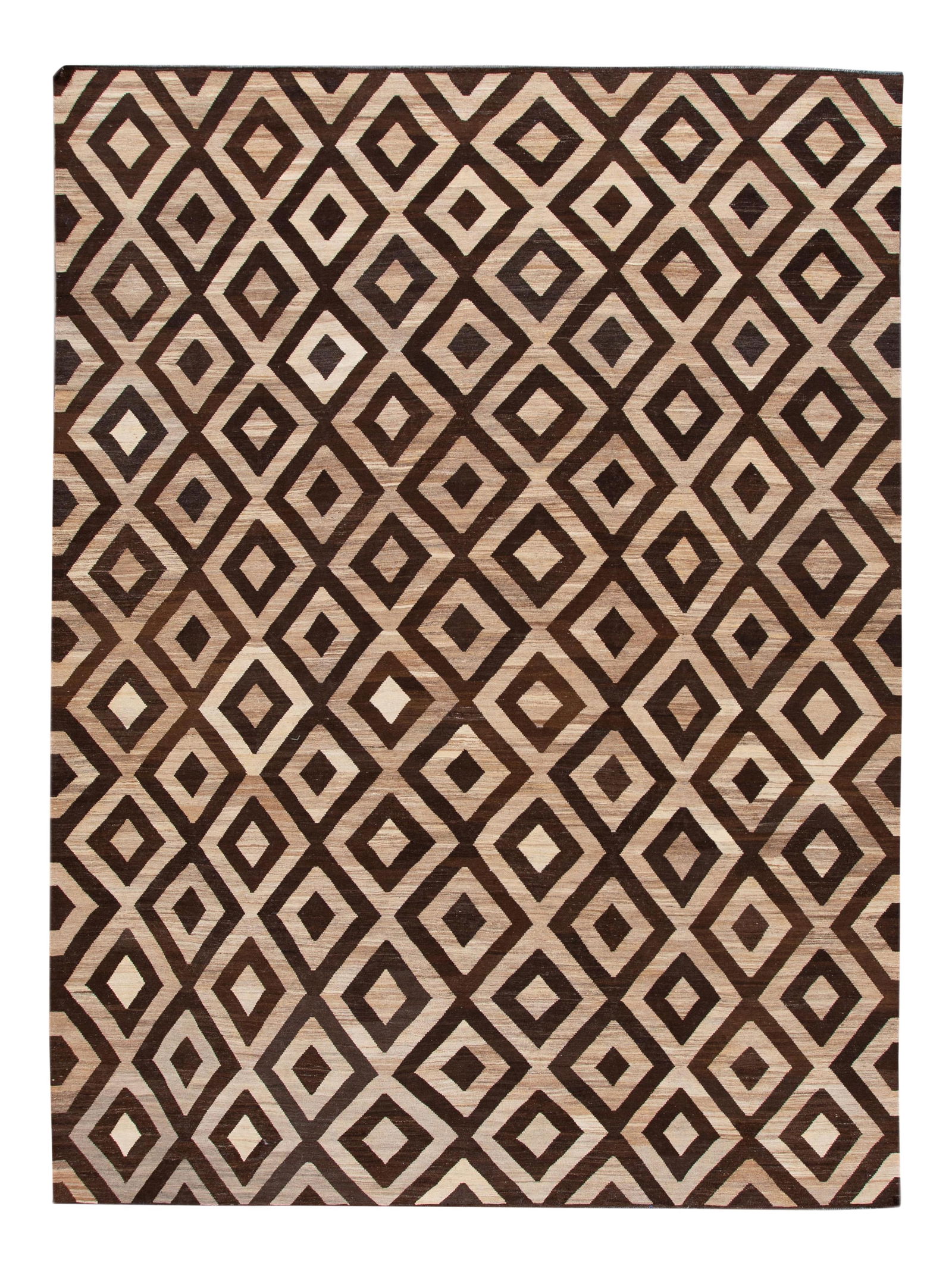 Stunning 21st Century Turkish Kilim Wool Rug 10'1 x 14' Modern Design (1 of 10)