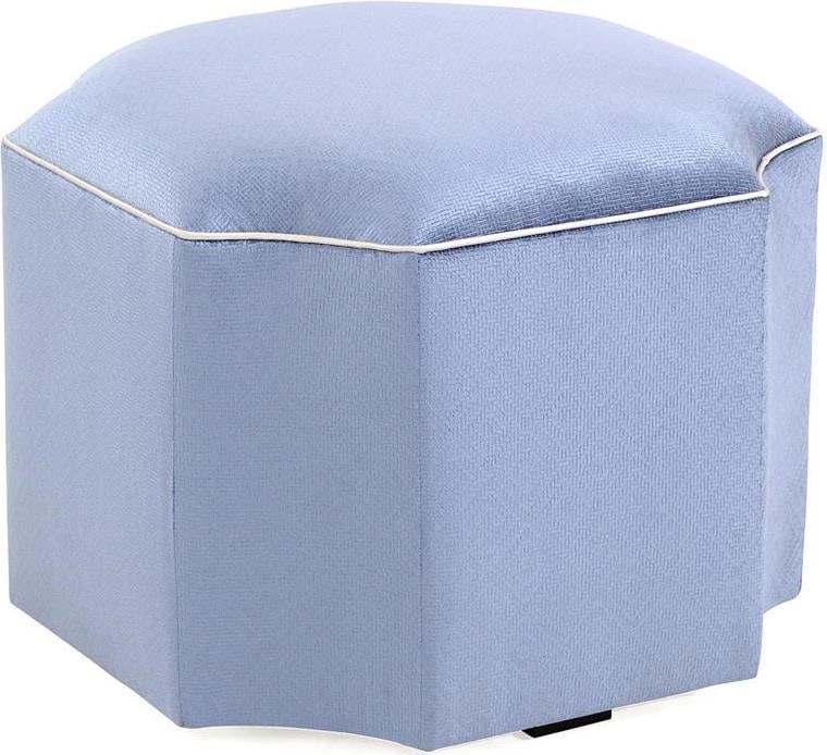 John-Richard Celtic Ottoman Plush Fabric English Traditional Style (1 of 5)