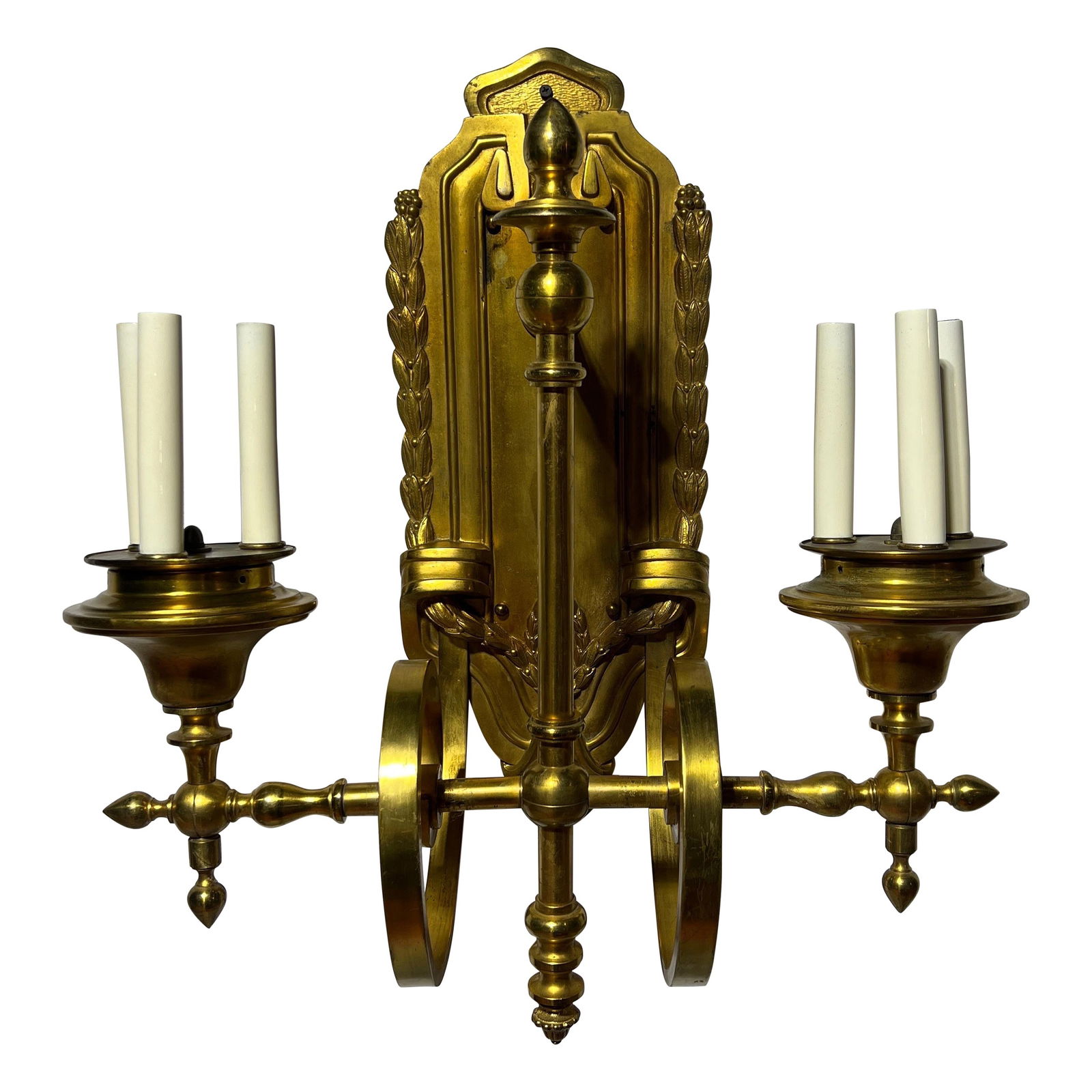 E. F. Caldwell & Co Neoclassical Gilt Bronze 6-Light Wall Sconce (1 of 14)
