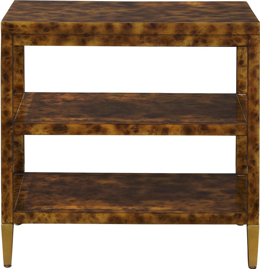 Port Eliot Tortoise Shell Side Table with Gold Leaf Feet (1 of 1)