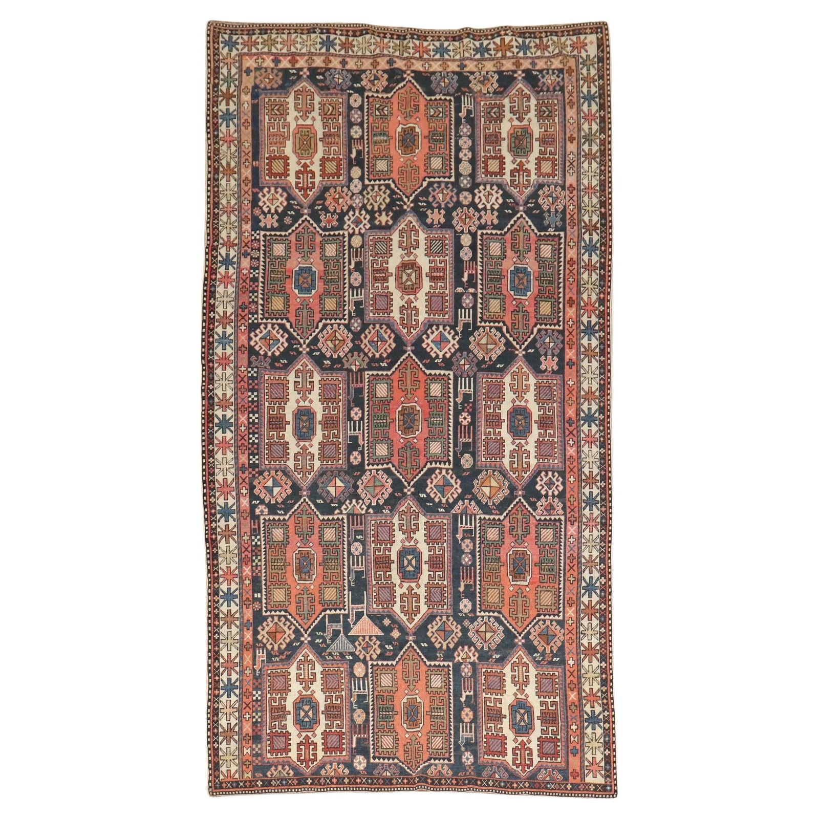 Zabihi Collection Large Hand-Woven Kazak Tribal Rug 62 x 112 in (1 of 14)