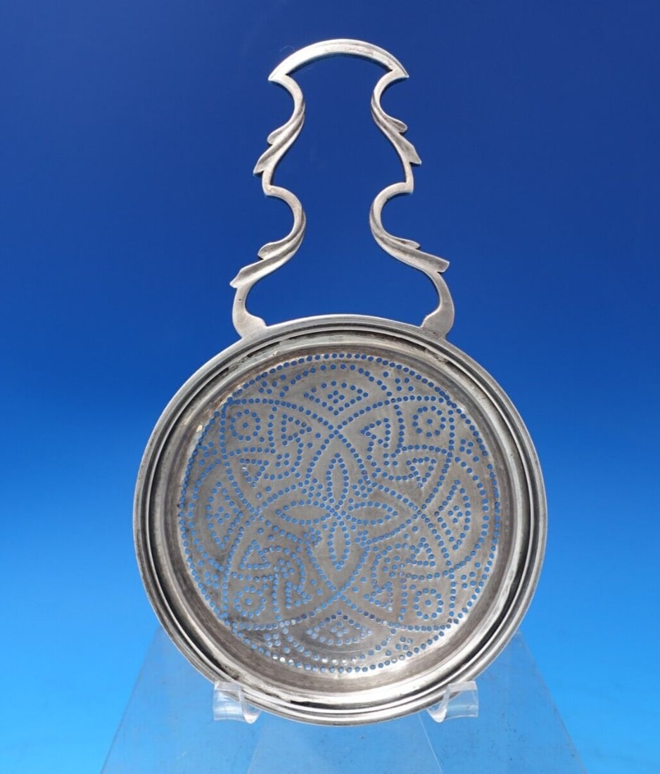 Georgian Sterling Silver Lemon Squeezer London 1762 6 3/4 x 4 (1 of 8)