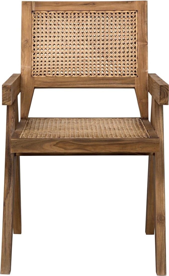 Noir Jude Chair Mid-Century Modern Teak Caning Clear Coat Flat: Noir Jude Chair Mid-Century Modern Teak Caning Clear Coat Flat The Jude Chair combines classic style with modern sensibilities, featuring a beautifully crafted teak frame and elegant caning. This mid-