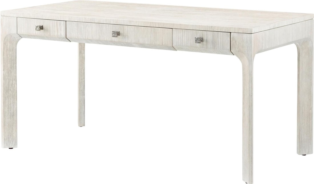 Theodore Alexander Sea Salt Rectangle Desk 60x30 Aluminum Pine (1 of 2)