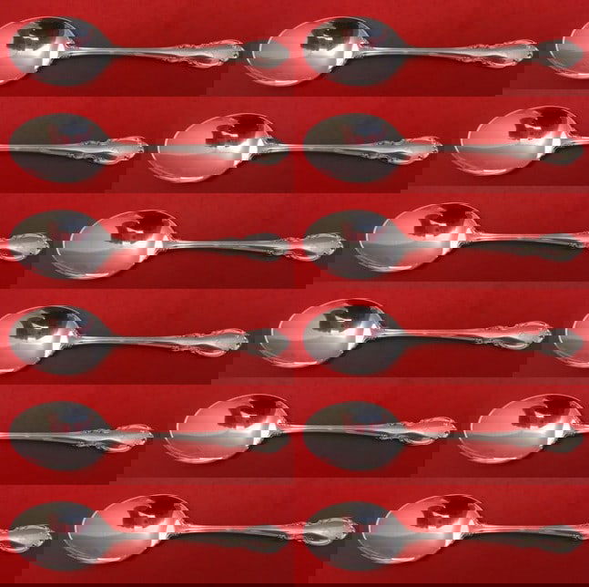 Towle Legato Sterling Silver Soup Spoon Set 12 Pieces 6.5 Inches (1 of 3)