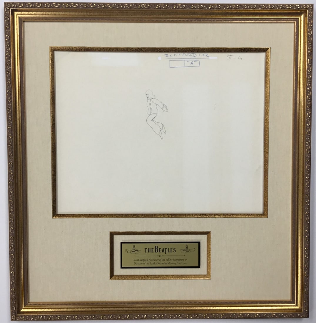1968 Beatles Yellow Submarine Production Drawing George Harrison Signed Ron Campbell (1 of 6)
