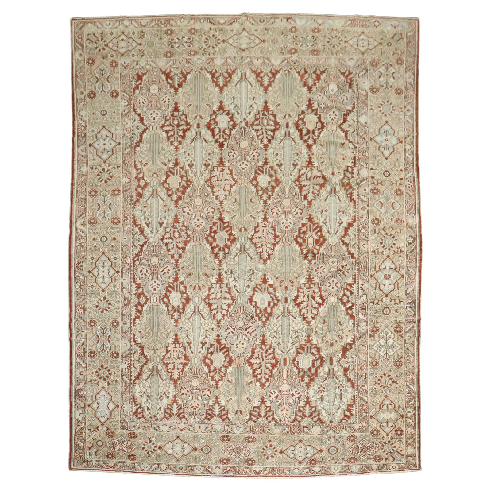 Room Size 1930s Persian Bakhtiari Wool Rug 10'6" x 13'4" (1 of 15)