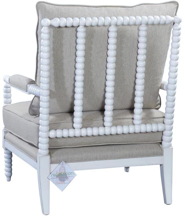 Louis XVI Style White Venetian Chair with Rope Details: Louis XVI Style White Venetian Chair with Rope Details Introducing the Elegant White Venetian Chair, a stunning addition to your living space. This occasional chair features exquisite rope details, em