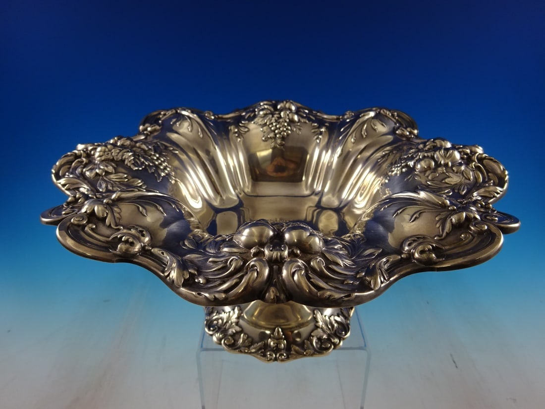 Sterling Pedestal Centerpiece Bowl Francis I Pattern by Reed and Barton (1 of 7)