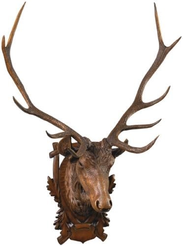 Lifelike Noble Stag Head Wall Trophy Rustic Lodge Decor (1 of 1)