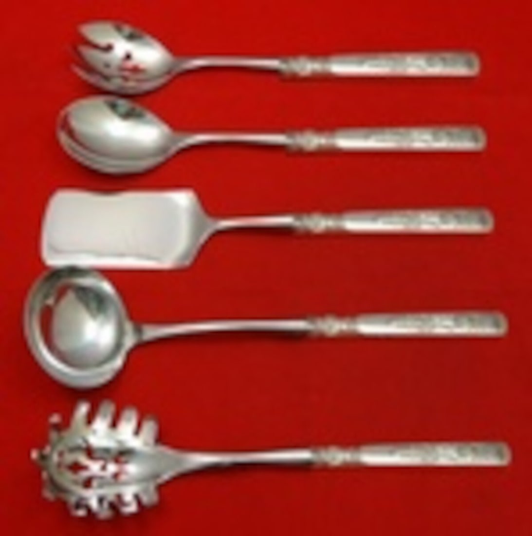 Gorham Fontainebleau Sterling Silver 5pc Hostess Serving Set (1 of 2)