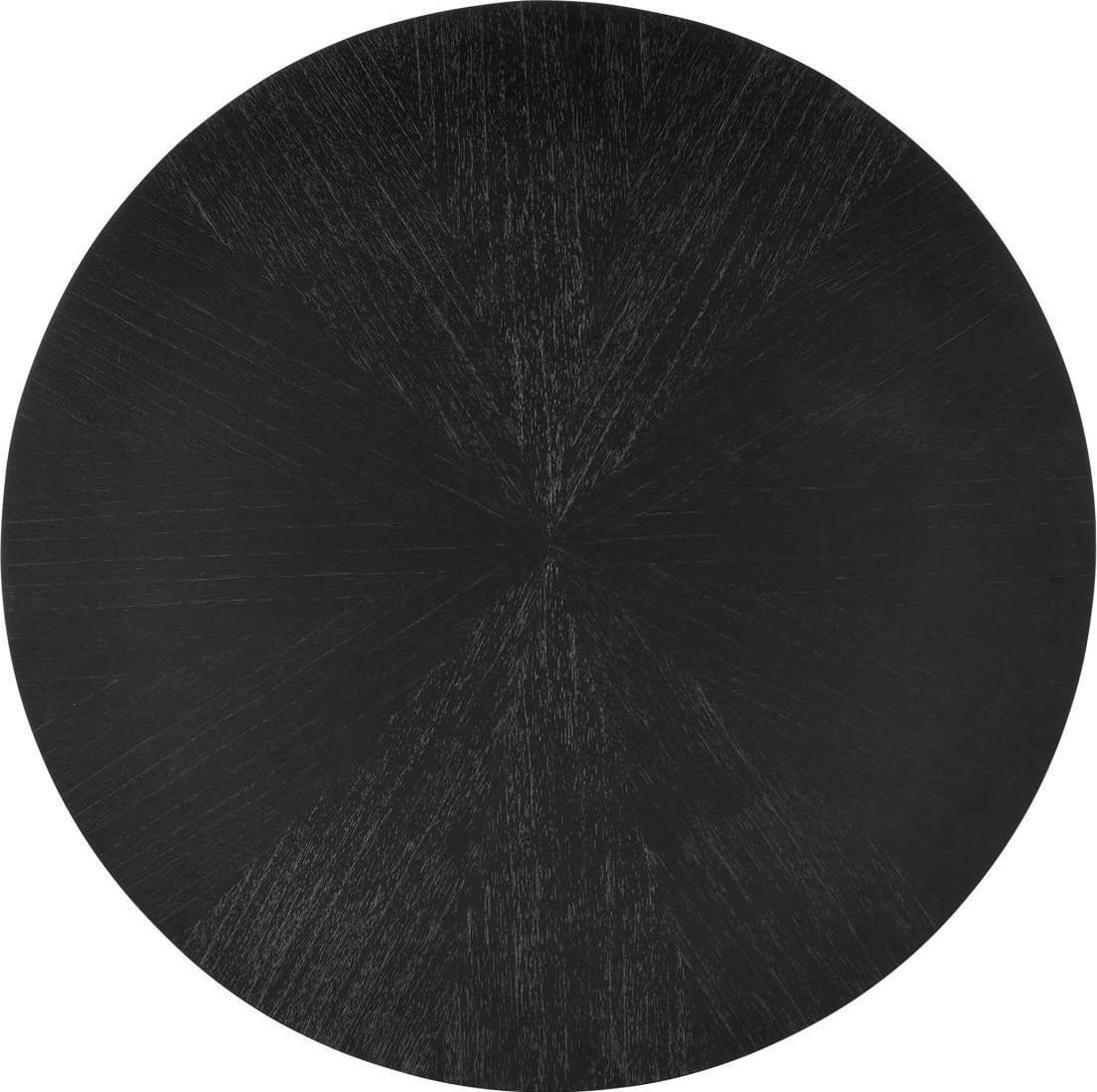 Currey Blake Matte Black Dining Table with Brass Accent (1 of 6)